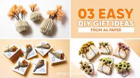 03 EASY DIY Handmade Gifts Ideas from A4 PAPER | DIY PAPER CRAFT