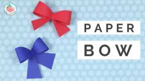 How to Make a Paper Bow 🎀 - QUICK & EASY for Gift Wrapping