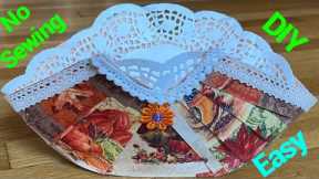 How I Make This Beautiful Thanksgiving Basket From Fabric/DIY Easy Fabric Basket For Any Occasions