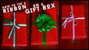 3 EASY WAYS TO TIE A RIBBON ON A GIFT BOX