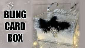 d.i.y. Wedding Silver Bling Gift Card Box | Unique and Easy
