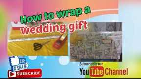 DIY// How to wrap a wedding gift