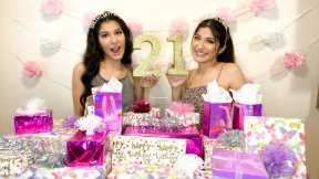 Opening 21 Gifts For Our 21st Birthday *emotional gift exchange* | Morales Twins
