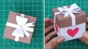 Gift Box / How to make Gift Box ? Easy Paper Crafts Idea/DIY Explosion Box for Birthday#semi creator