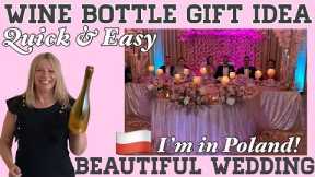 WINE BOTTLE GIFT IDEA | BEAUTIFUL WEDDING | WEDDING DECOR INSPIRATION | POLISH WEDDING