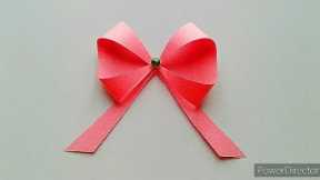 How To Make Bow Out Of Paper |Paper Bow For Gift Box | Easy Paper Bow
