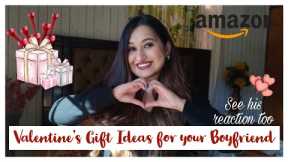 Top Five Gifting Ideas for your Boyfriend on Valentine's 2022 from Amazon| Boyfriend's Reaction !!