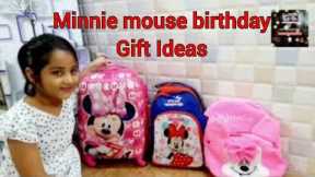 Birthday gifts Unboxing 🎁|Minnie mouse birthday gift ideas #minniemousethemegifts #myfamilybites