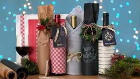 How to Gift Wrap a Bottle of Wine