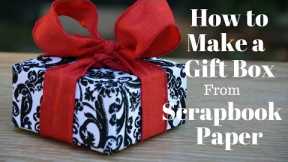 How To Make a Gift Box From Scrapbook Paper: DIY Crafts -- Thrift Diving