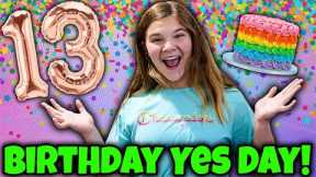 Carlie's A TEENAGER!! Birthday Yes Day And Opening Presents! She Was Shocked!