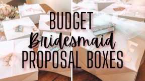 BUDGET DIY Bridesmaid Proposal Boxes | Dollar Tree Bridesmaids Gifts