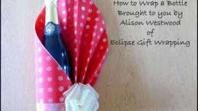 How to gift wrap a bottle of wine.