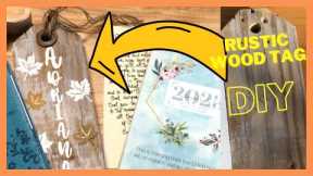 DIY Personalized Wooden Tags - Fall and Christmas Decorations with Wood Scraps & Planner 2023