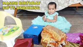Hasini's 1st  Birthday Gifts Unboxing | Princess Hasini