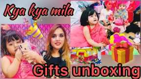 Birthday Gifts Unboxing |Kya kya mila #humairavlogs #birthdaygift #birthdaycelebration