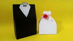 Gift box | bride and groom gift box | paper craft ideas | DIY | gift ideas | wedding gift box |