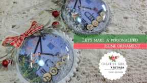 BEST HANDMADE GIFT IDEA / CHRISTMAS HOLIDAY Personalized ORNAMENT diy crafting project #letscraft