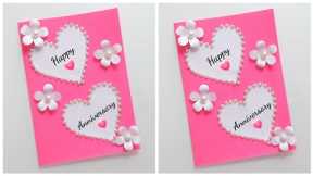 DIY : Anniversary Greeting Card Idea • how to make anniversary card • handmade anniversary card 2021