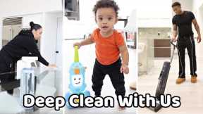 Deep Clean + Open Up Shine's Birthday Gifts With Us! *Cleaning Motivation*