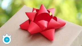DIY. How to Make Paper Gift Bow - Easy | LampZoom