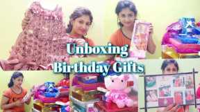 My daughter's Birthday Gifts Unboxing🎁 || 2years old baby girl birthday gifts👼🎂 || SimpleSoujanya💃😍