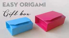 DIY IDEAS | Origami | How To Make Gift Box | Easy Origami Gift Box #2