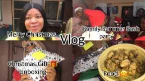 Family Summer Bash Party 🎉 | Unbox My Christmas Gift 🎁 with me | VLOGMAS DAY4