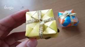 DIY How to Make Simple Easy Ribbon Gift Box