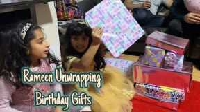 Rameen Unwrapping birthday gifts | 0220 | London Walay | Rameen kay birthday gifts