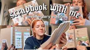 1 YEAR ANNIVERSARY SCRAPBOOK FOR MY BF! scrapbook with me, page ideas, layouts and how i scrapbook!