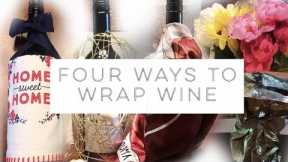 How to Gift Wrap Wine: four unique looks