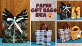 How to make gift bags with paper at home || Easy gift bags ideas || paper craft