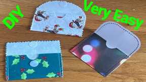 How To Make Gift Cards Holder From Fabric Or Paper/ Last Minutes Easy Tutorial  @The Twins Day
