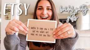 BRIDAL PARTY GIFT IDEAS | Affordable & Customizable Bridal Party Gifts and Proposal Ideas from Etsy