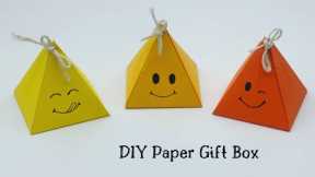 DIY MINI PAPER Gift Box / Paper Craft / Gift Box without glue / Paper Crafts / Paper Gift  Bag DIY