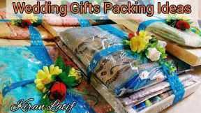 DIY Wedding Gift Packing|Wedding gift hamper packing |Gift packing ideas for engagement| Kiran Latif