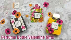 Girly Perfume Bottle Valentine Favors & Gift Card Holders