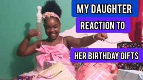 MY DAUGHTER REACTS TO HER TO HER BIRTHDAY GIFTS, SHE WAS SPEECHLESS AT TIMES #cute #family  #love