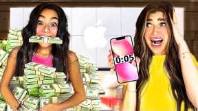 i GAVE My 13 year old SiSTER 100 Seconds to SPEND $100,000!!