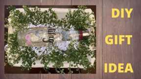 Easy DIY Wine Bottle Gift Basket Idea for her | Gifts under $30