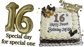 My super sweet 16 birthday party | Birthday decorations | Birthday gifts | Sajida's World |