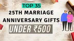 Top 35 Anniversary Gift Ideas Under Rs.500 | 25th Anniversary Gift Ideas | Silver Jubilee gifts 2023