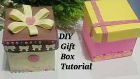 How to make gift box /Diy gifts box tutorial /Beautiful gift box by Hira village vlog