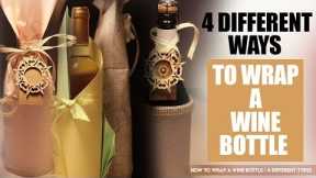 4 Different Ways To Wrap A Wine Bottle | Christmas Special