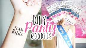 DIY Party Gift Favors & Accessories | Bachelorette