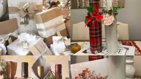 How to make gift boxes and wrapping the wine bottles for #Holiday season./DIY gift box ideas.🎁