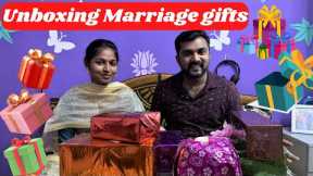 Marriage gift unboxing | My wedding gifts | Got very usefull & big gifts !! | Time Tv | Tamil