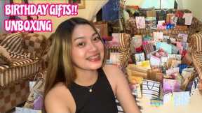 Unboxing my 18th birthday gifts!!