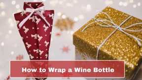 How to wrap a wine bottle like  shirt and tie?